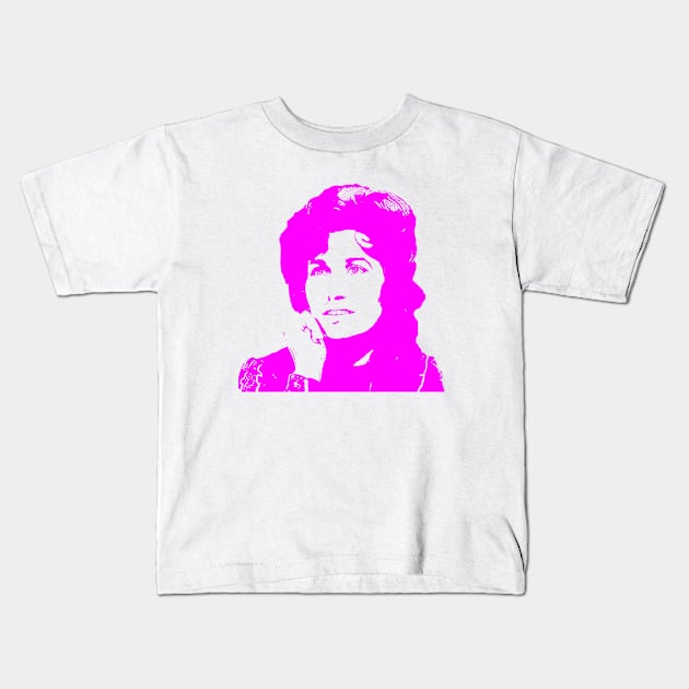 Loretta Lynn Kids T-Shirt by M.Y